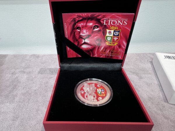 NZ - 2017 - Silver Dollar Proof Coin - The British & Irish Lions Tour 2017