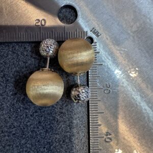 18k 18ct 750 Gold earrings 5.96g