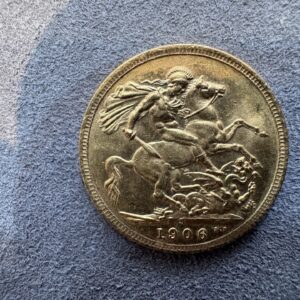 1906 Gold Sovereign Coin Edward VII