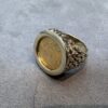 Half Sovereign Ring on 9k 9ct 375 Gold 16.84g