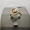 N.Teufel Designer Diamond Motion Spinner Ring in 14K Yellow Gold