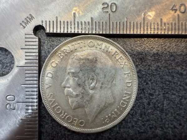 Great Britain England UK 1915 SILVER 1 Florin King George V Coin