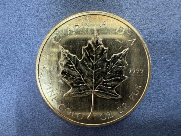 1987 Gold Maple Leaf 1 oz. 99.99% Pure Gold Coin - Image 3
