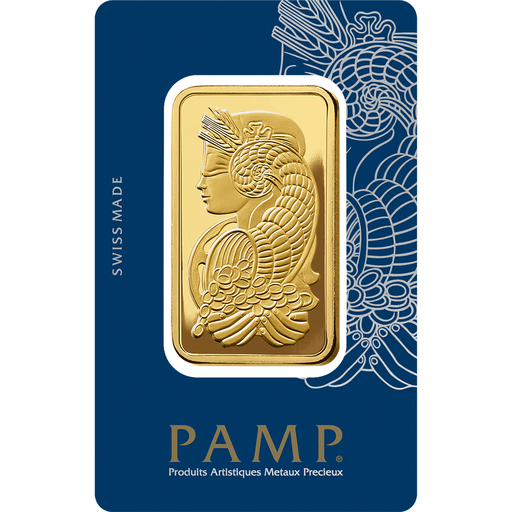 Lady Fortuna™ Gold Minted Bar – 100g