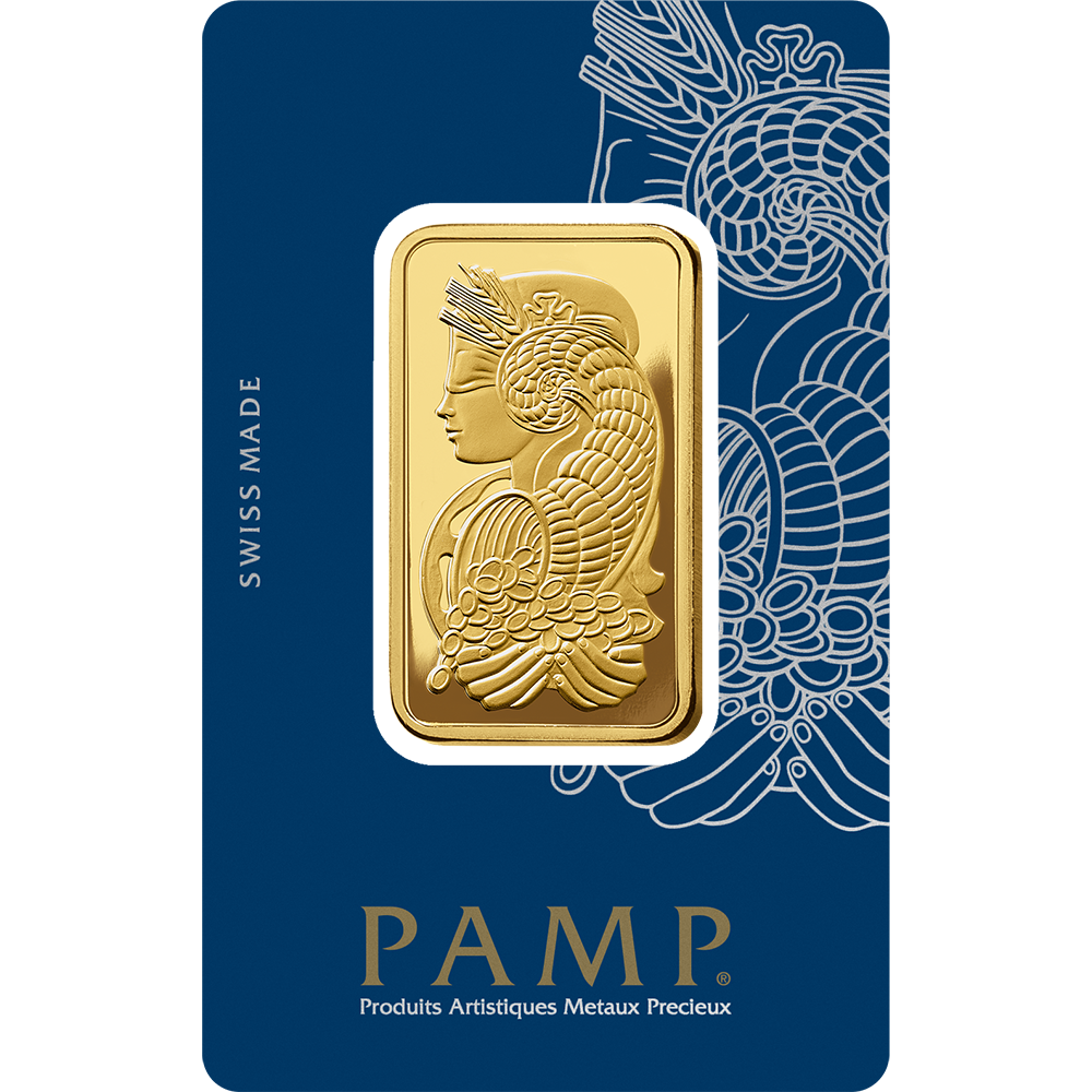 Lady Fortuna™ Gold Minted Bar – 1oz (Carbon Neutral)