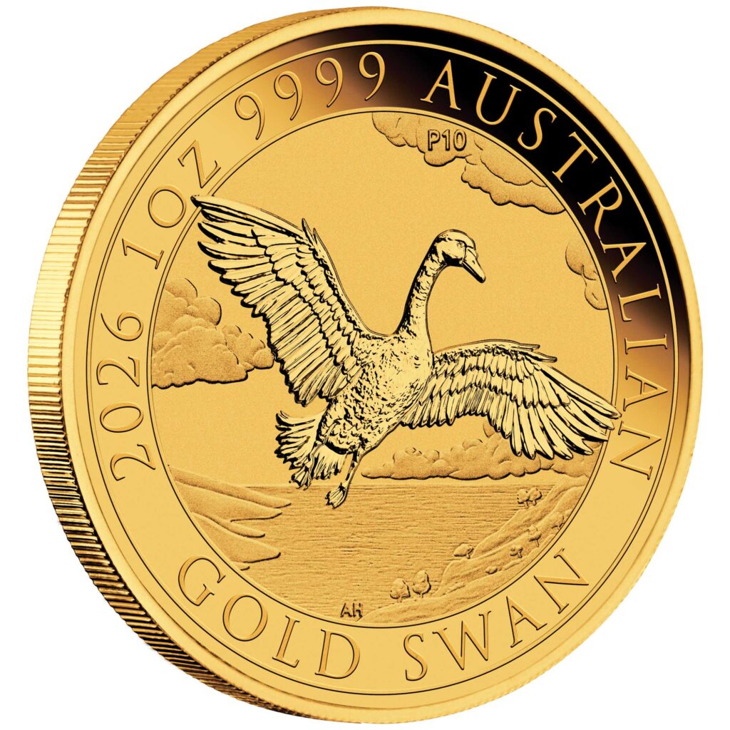 Australian Swan 10th Anniversary 2026 1oz Gold Bullion Coin