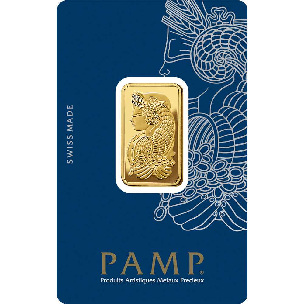 Lady Fortuna™ Gold Minted Bar – 1/2 oz