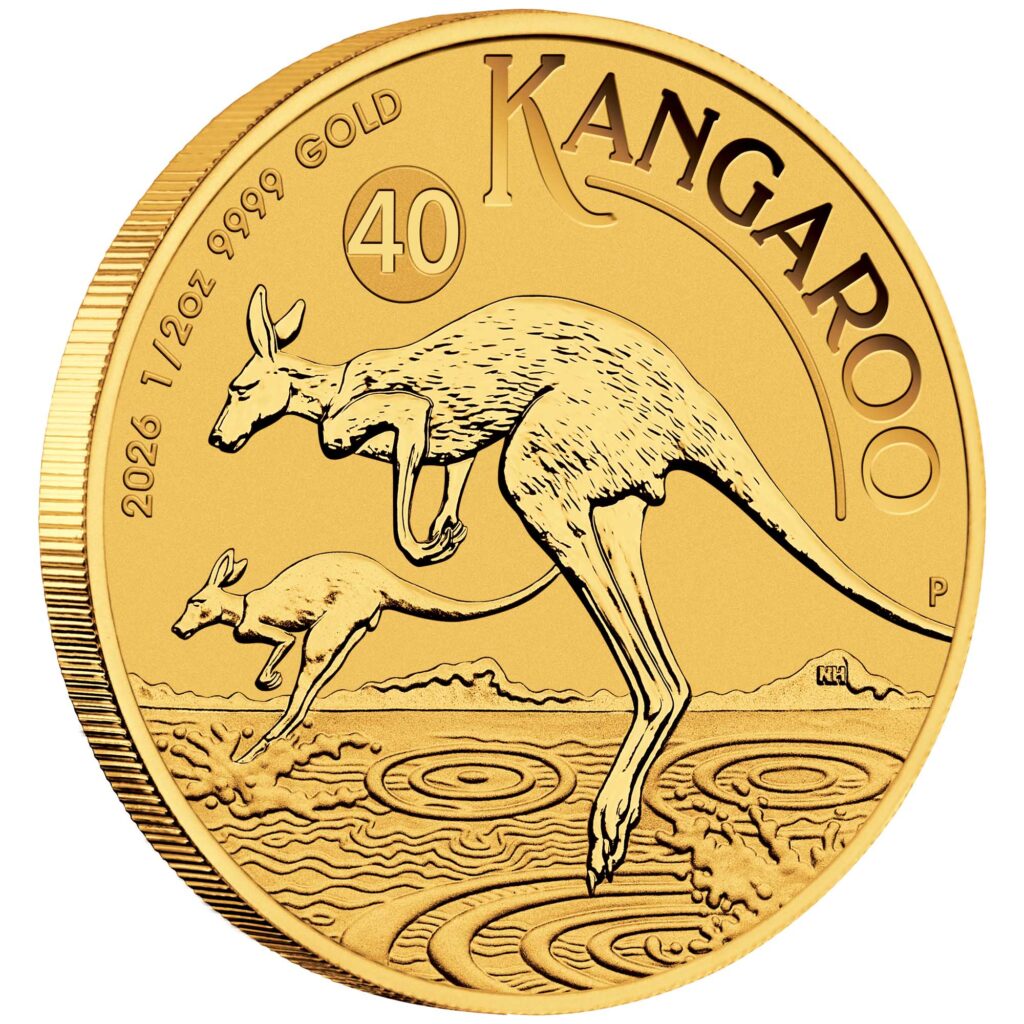 Australian Kangaroo 2026 1/2oz Gold Bullion Coin
