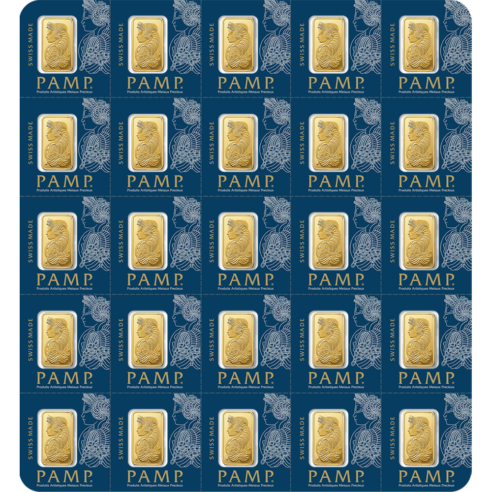 Lady Fortuna™ Gold Minted Bar – MULTIGRAM+25