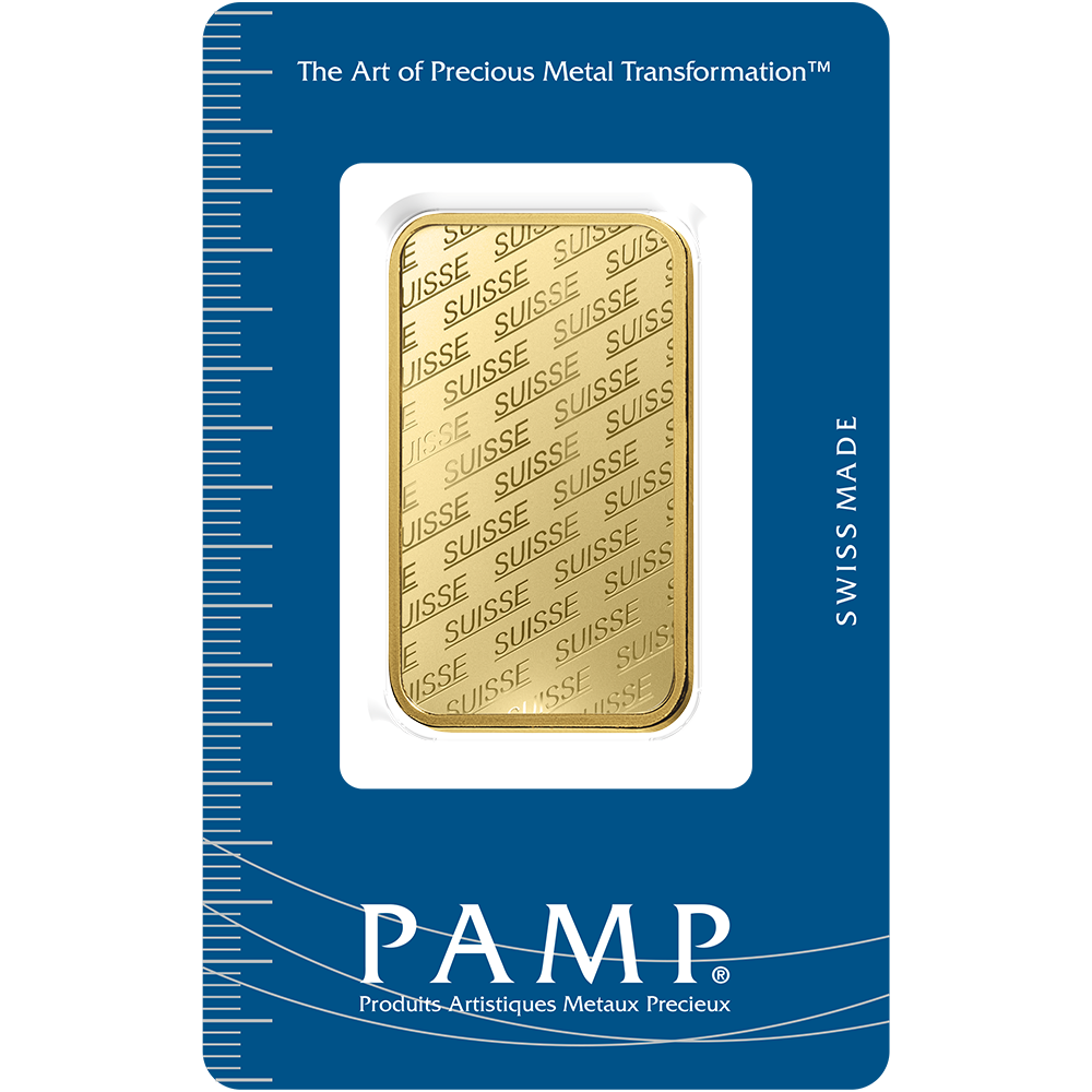 PAMP Suisse Gold Minted Bar – 1oz