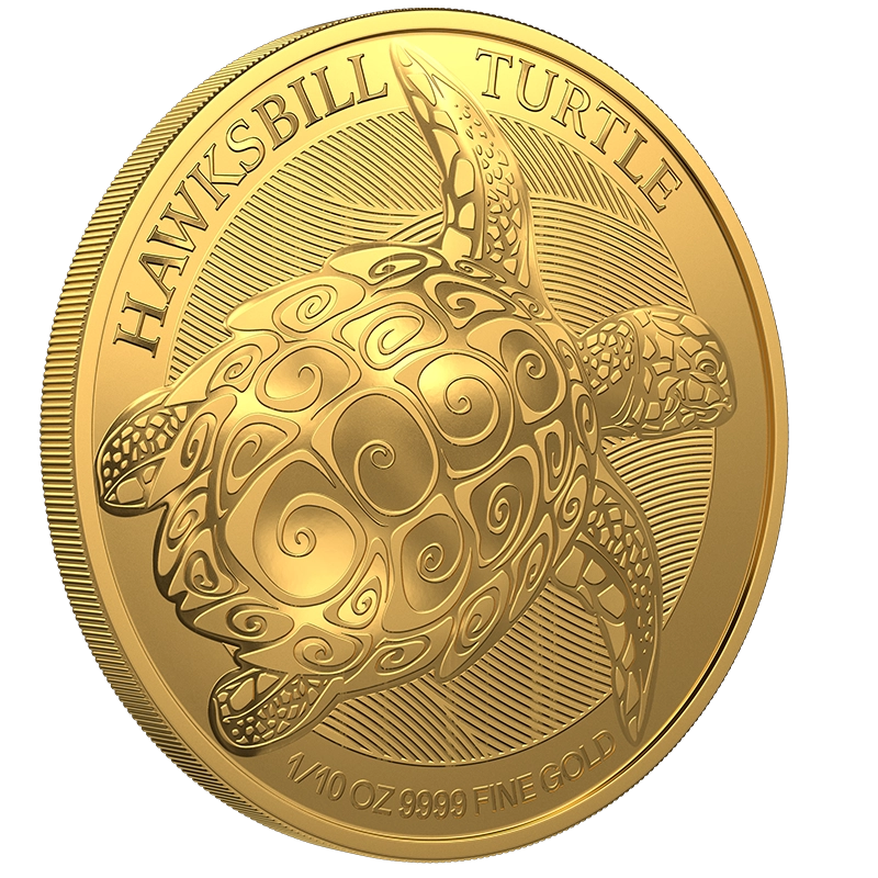 1/10 oz Gold Hawksbill Turtle Bullion Coin – Niue