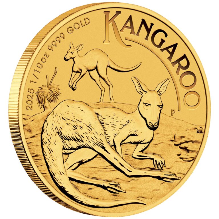 Australian Kangaroo 2025 1/10oz Gold Bullion Coin