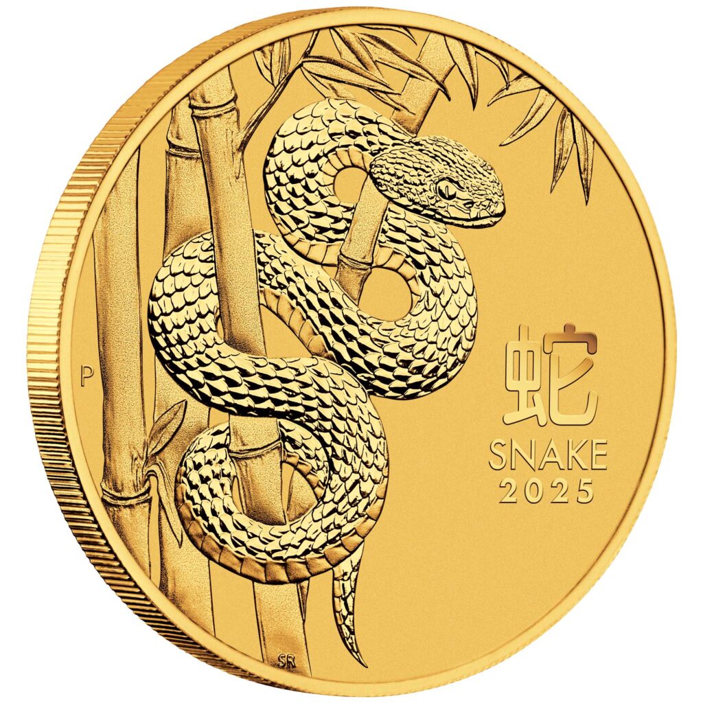 Australian Lunar Series III 2025 Year of the Snake 1/4oz Gold Bullion Coin