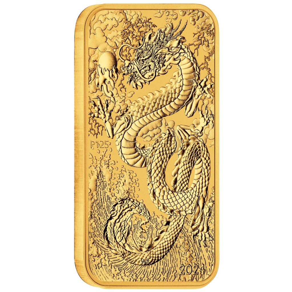 Dragon 2024 1oz Gold Rectangular Bullion Coin