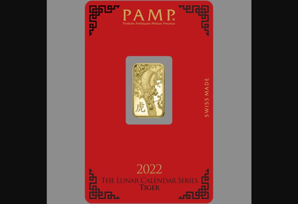 Lunar Tiger Gold Minted Bar – 5g