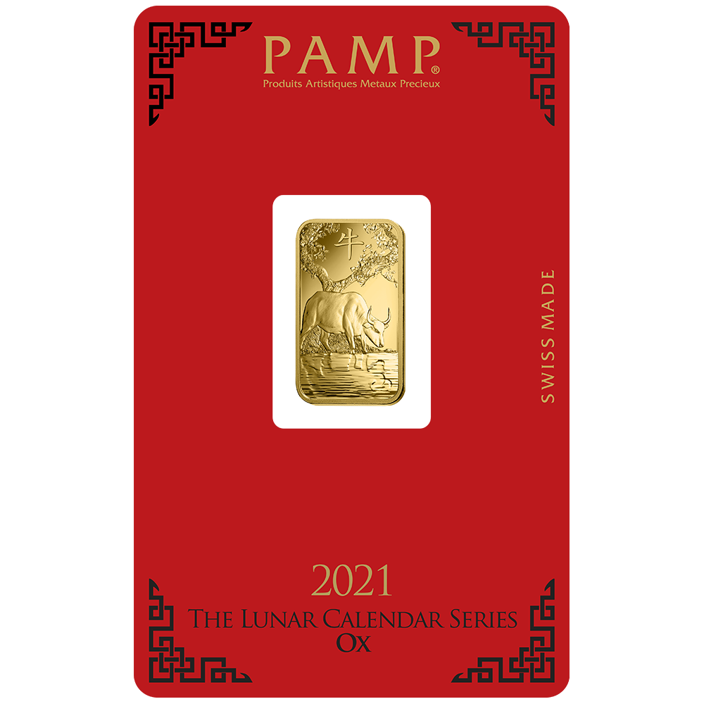 Lunar Ox Gold Minted Bar – 5g