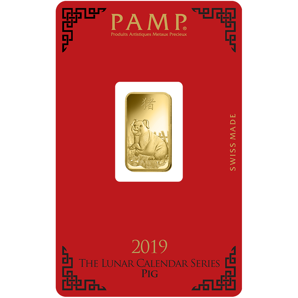 Lunar Pig Gold Minted Bar – 5g