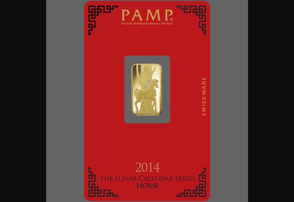 Lunar Horse Gold Minted Bar – 5g