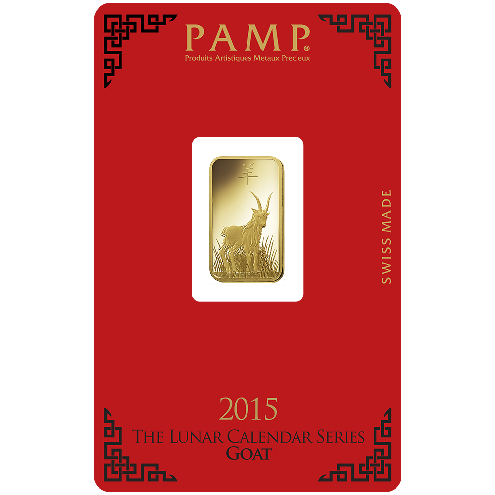 Lunar Goat Gold Minted Bar – 5g