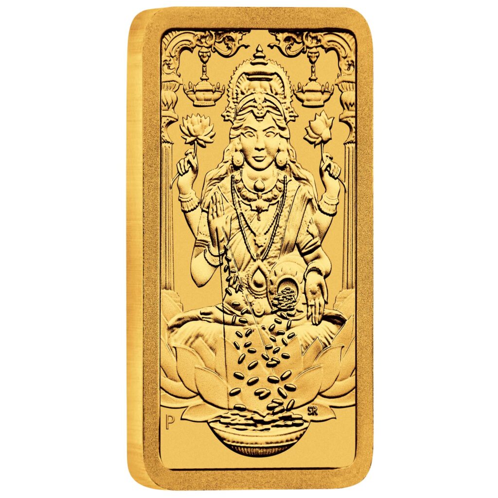 Lakshmi 1g Gold Minted Bar