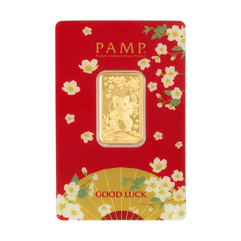 1/2oz Pure Gold Bar Maneki-Neko