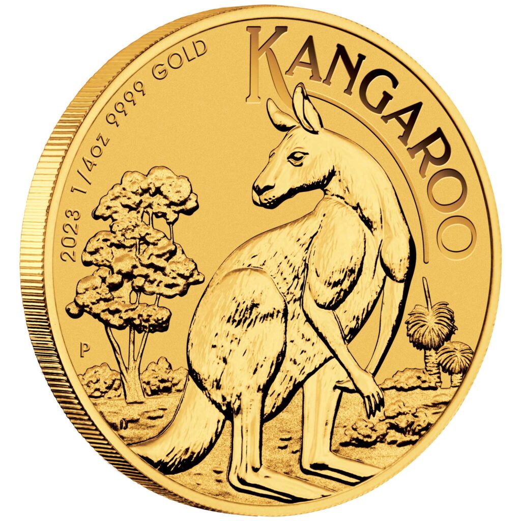 Australian Kangaroo 2023 1/4oz Gold Bullion Coin