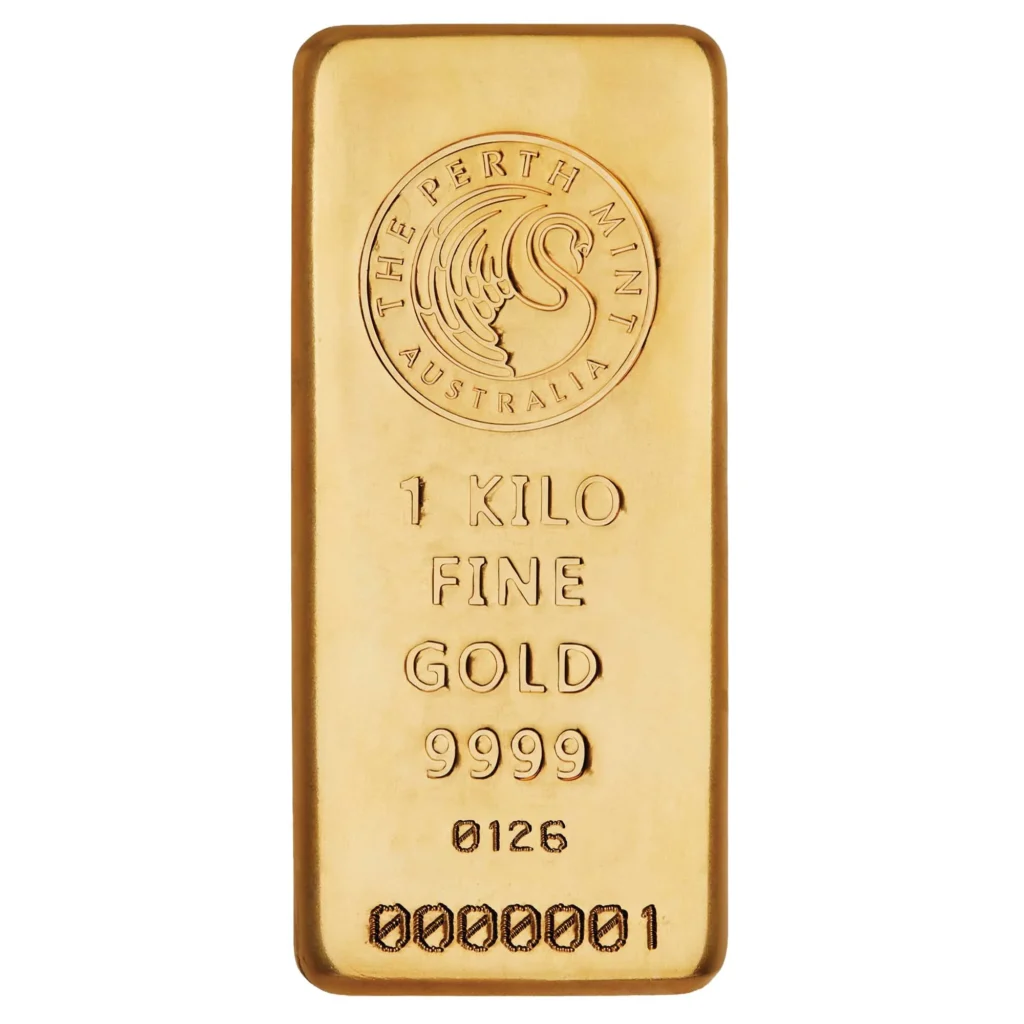 The Perth Mint 1 Kilo Gold Cast Bar