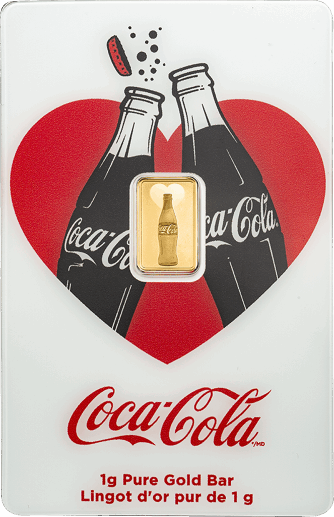 1g Gold Bar Coca-Cola® Love