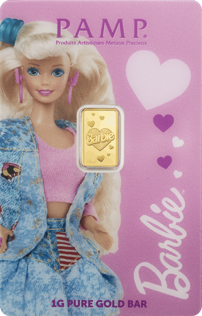 1g Gold Bar Barbie™ Valentine’s Day