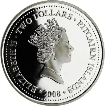 2008 2 Dollars – Elizabeth II (HMAV Bounty)