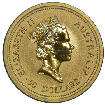 1996-1997 50 Dollars – Elizabeth II (3rd Portrait – Kangaroo – Gold Bullion Coin)