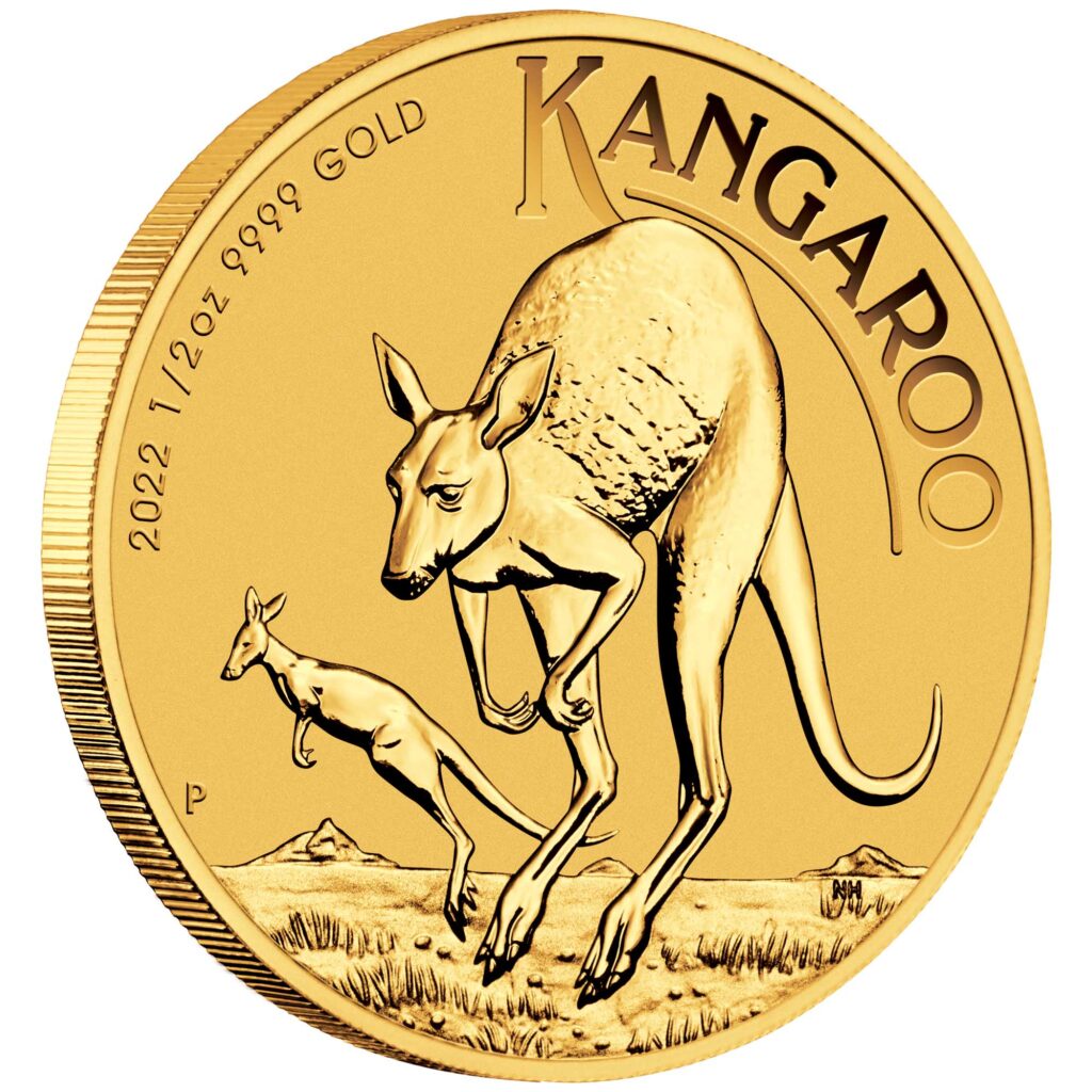 Australian Kangaroo 2022 1/2oz Gold Bullion Coin
