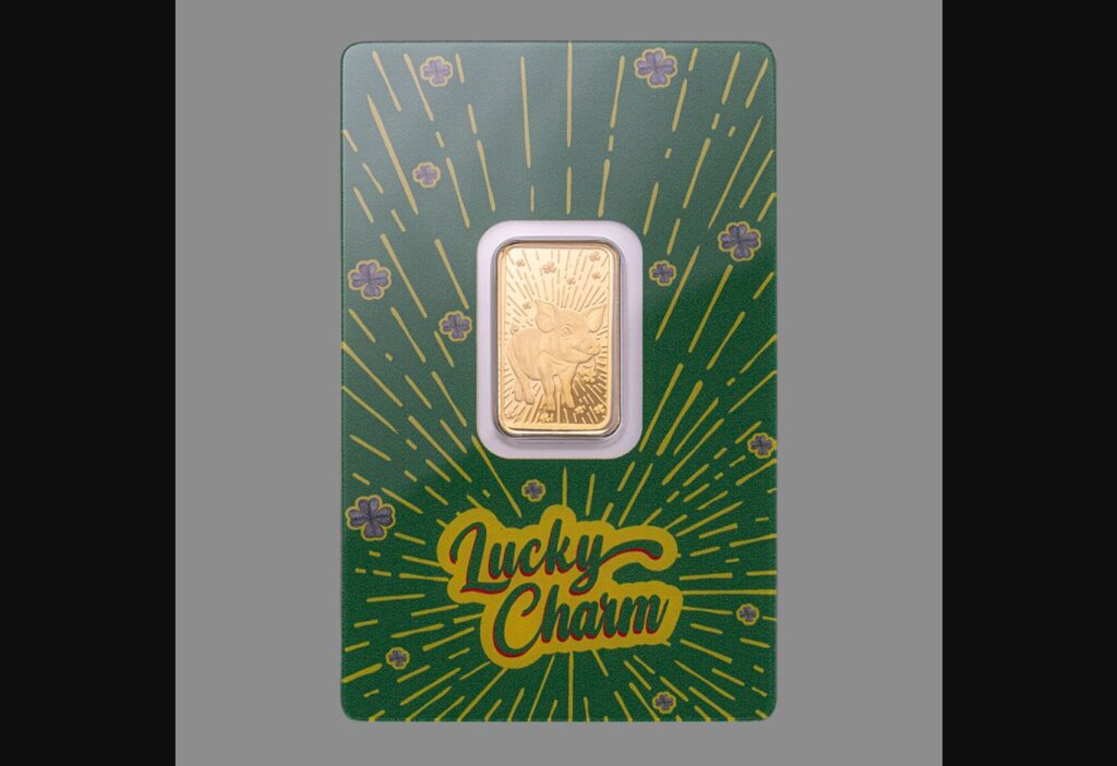 Lucky Pig 5g Pure Gold Bar