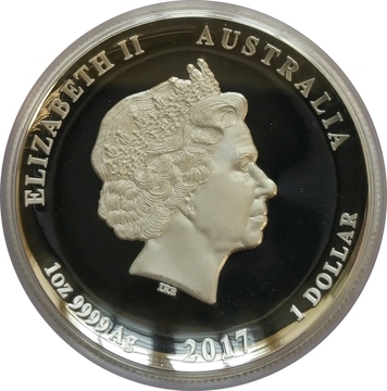 1 Dollar – Elizabeth II (4th Portrait – Dragon and Phoenix – Silver Proof – High Relief)