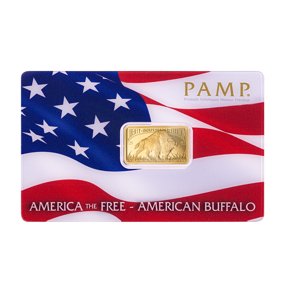 America the Free 5g Pure Gold Bar – American Buffalo