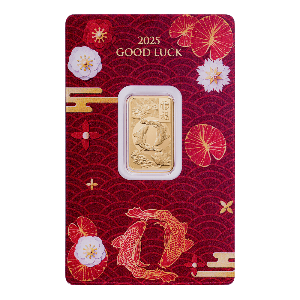 Good Luck – Koi Fish 5g Pure Gold Bar