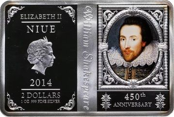 2014 2 Dollars – Elizabeth II (William Shakespeare)