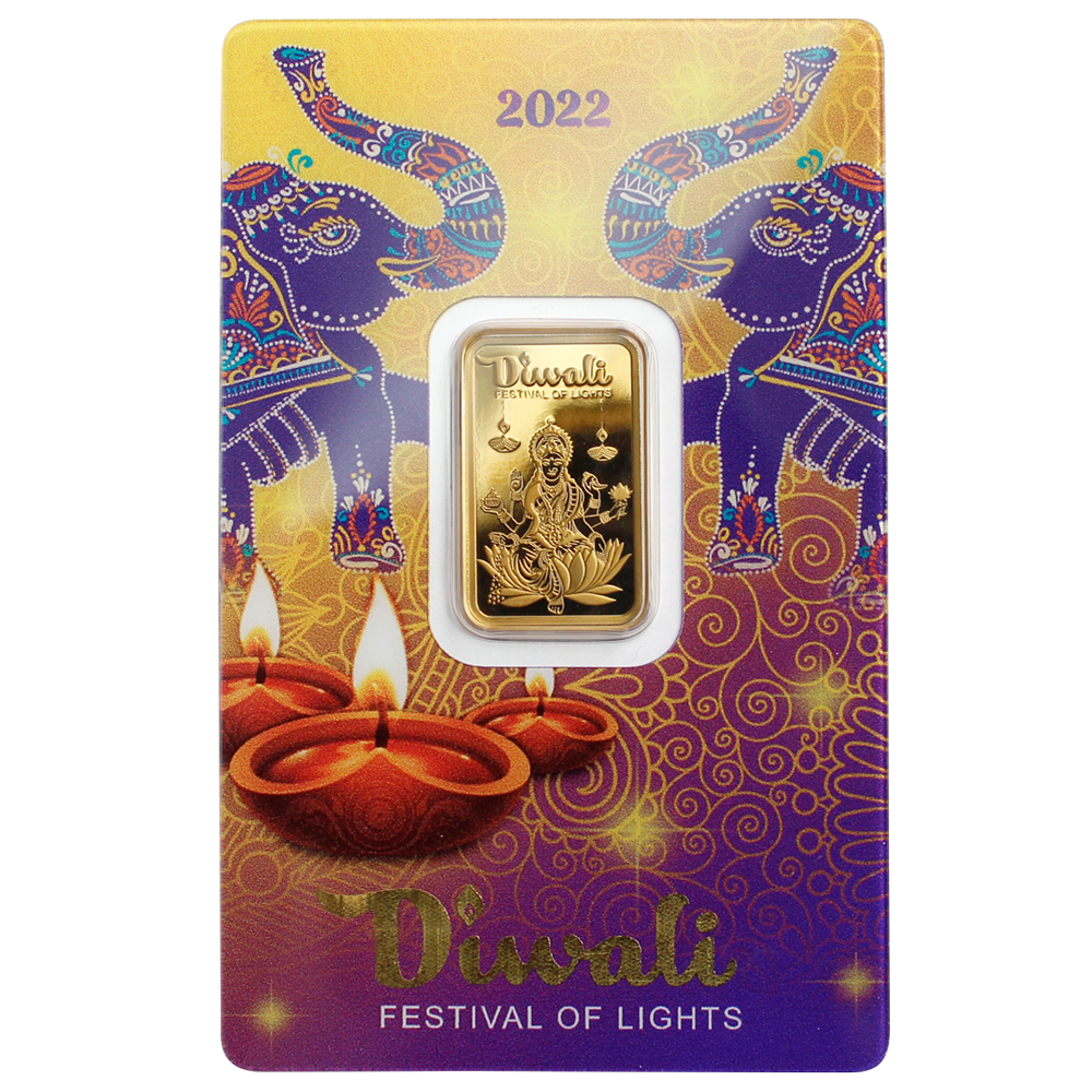 Diwali – Lakshmi 5g Pure Gold Bar