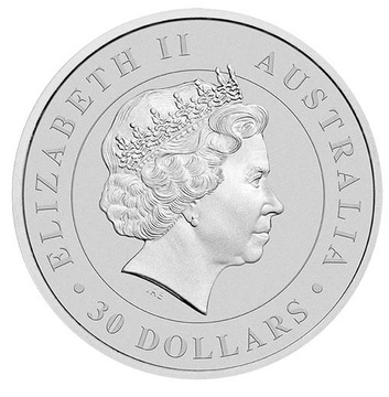 30 Dollars – Elizabeth II (4th Portrait – Koala – Silver Bullion coin)