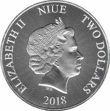 2018 2 Dollars – Elizabeth II (Tree of Life)