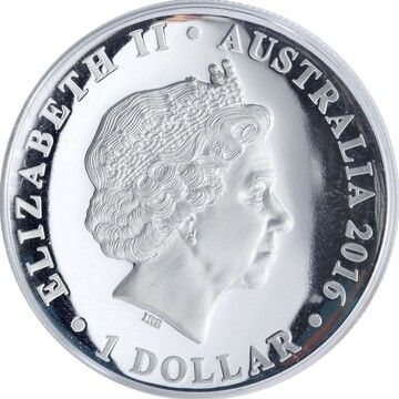 1 Dollar – Elizabeth II (4th Portrait – Dirk Hartog Landing – Silver Proof – High Relief)