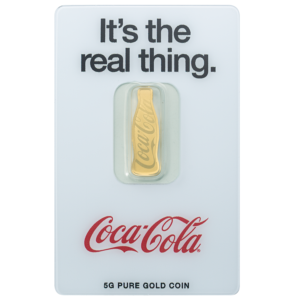 5g Pure Gold Bar Coca-Cola® 140 Years