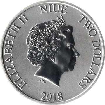2018 2 Dollars – Elizabeth II (90th anniversary of Mickey Mouse)