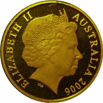 2006-2016 1 Cent – Elizabeth II (4th Portrait – Gold Proof)