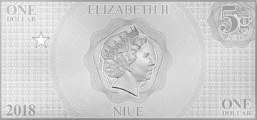 2018 1 Dollar – Elizabeth II (Superman)