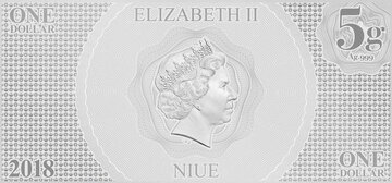 2018 1 Dollar – Elizabeth II (A New Hope: Princess Leia)