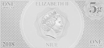 2018 1 Dollar – Elizabeth II (A New Hope: Luke Skywalker)