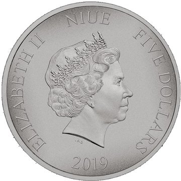 2019 5 Dollars – Elizabeth II (The Four Dragons)