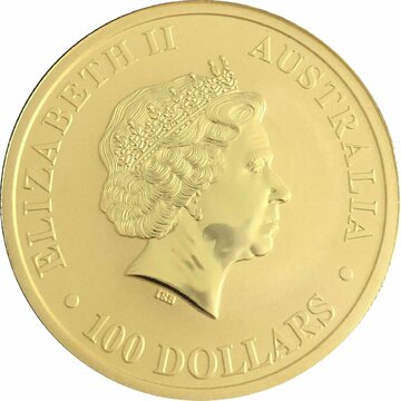 2014 100 Dollars – Elizabeth II (4th Portrait – Australian Kangaroo – Gold Bullion Coin)