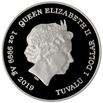 1 Dollar – Elizabeth II (Bart Simpson)
